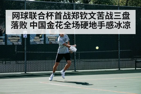 hard court tennis action